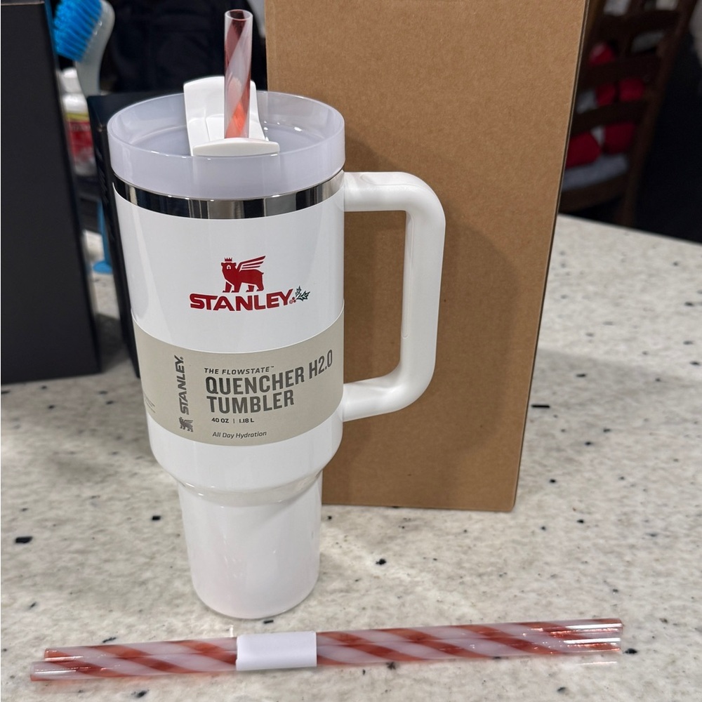 Stanley Flowstate Mistletoe Twist + straws